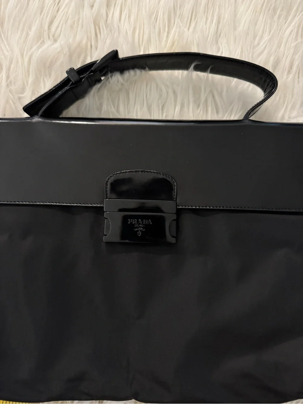Prada tessuto spazzolato laptop bag - Picture 2 of 11